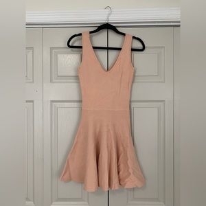 Blush fit and flare dress